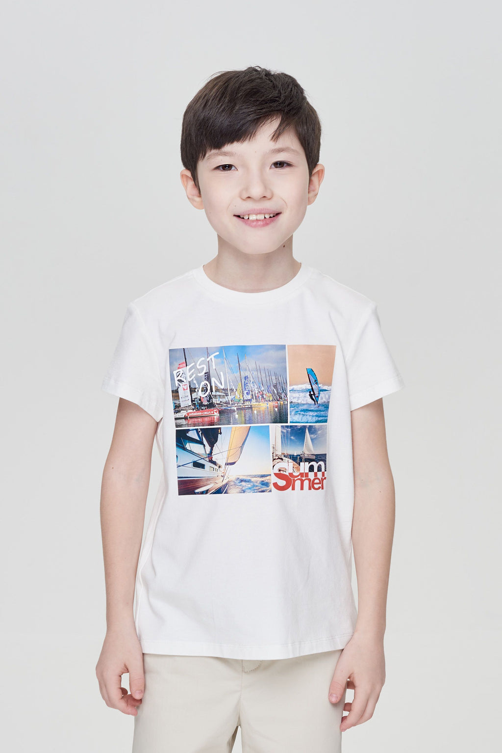 Printed T-Shirt, ecru