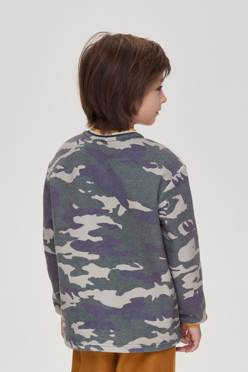 Printed Sweatshirt, military