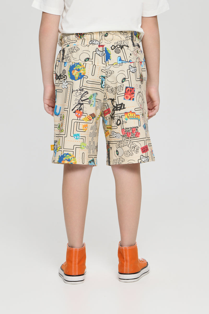 Shorts, branded print