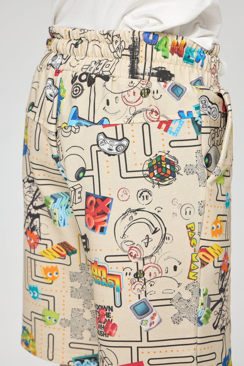 Shorts, branded print