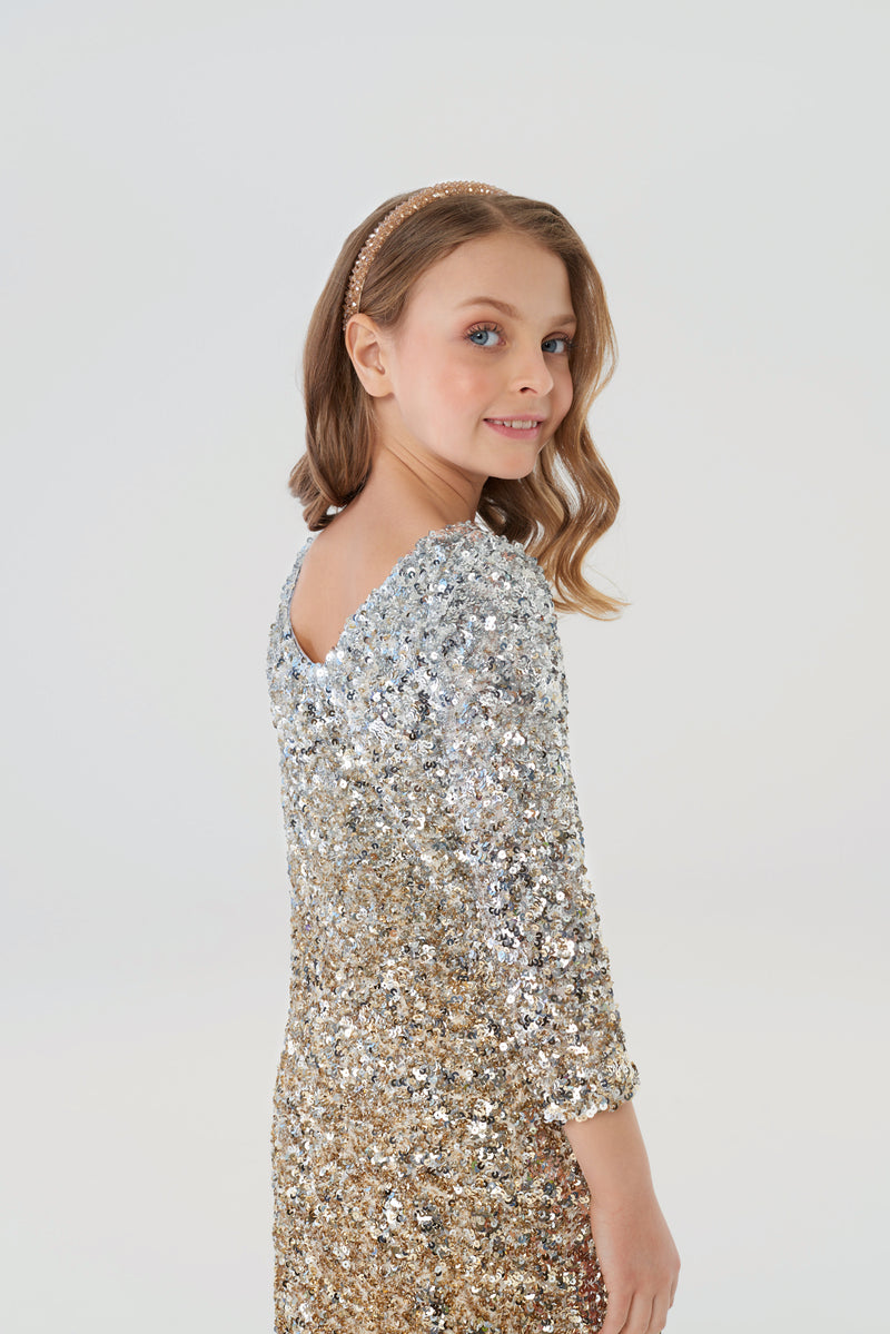 Soft Sequins Coctail Dress