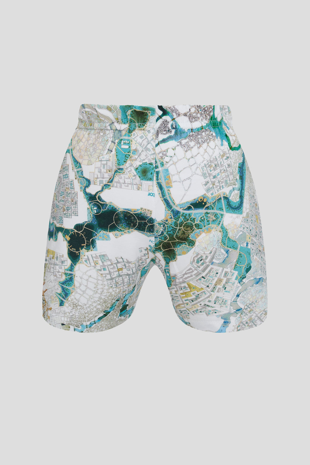 Branded print soft shorts