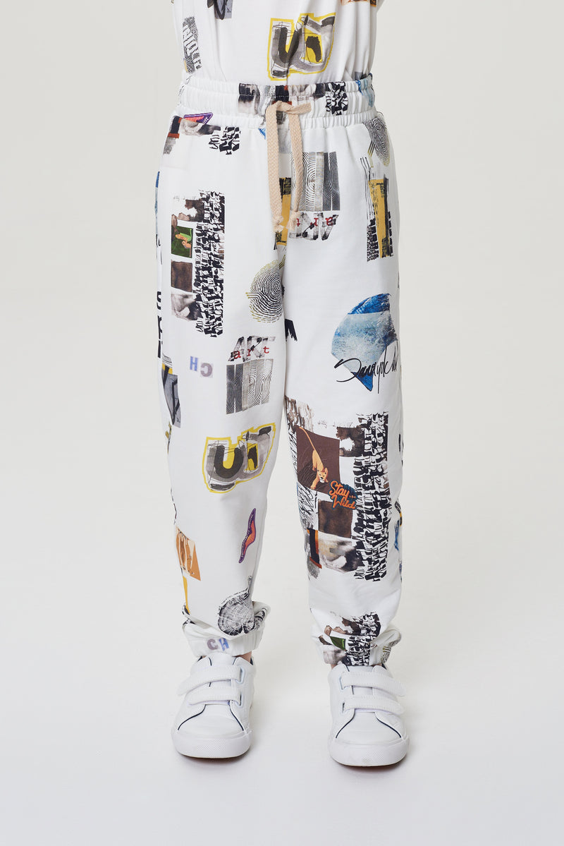 Footer Printed Tracksuit:Hoodie and sweatpants