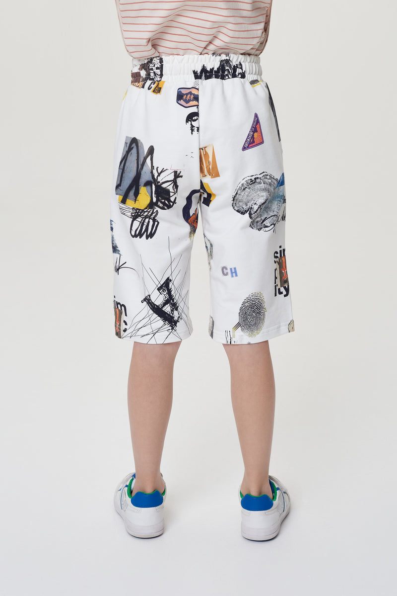 Printed Footer Shorts