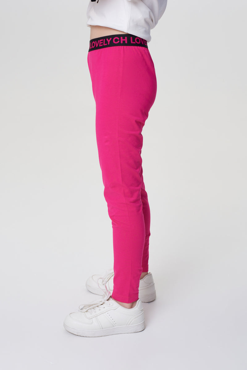 Soft leggings magenta