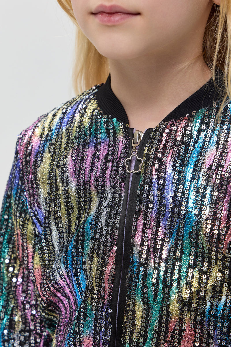 Sequins Bomber Jacket