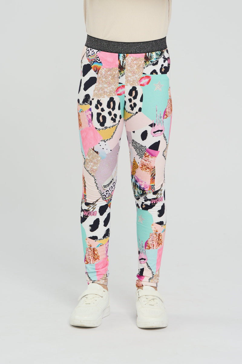 Branded print leggings