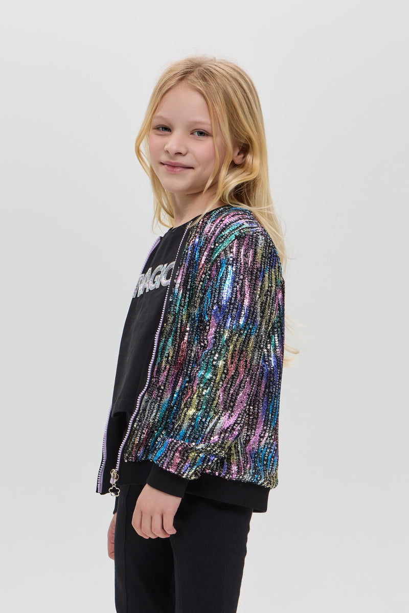 Sequins Bomber Jacket