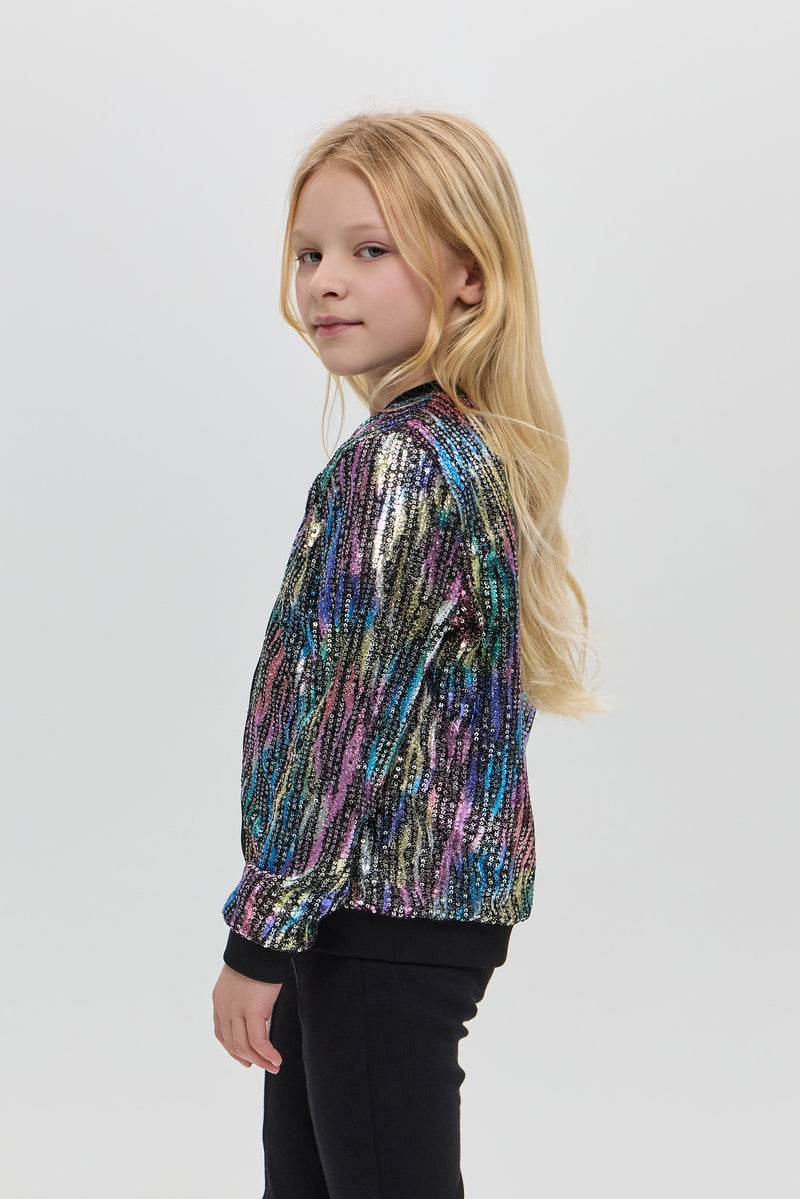 Sequins Bomber Jacket