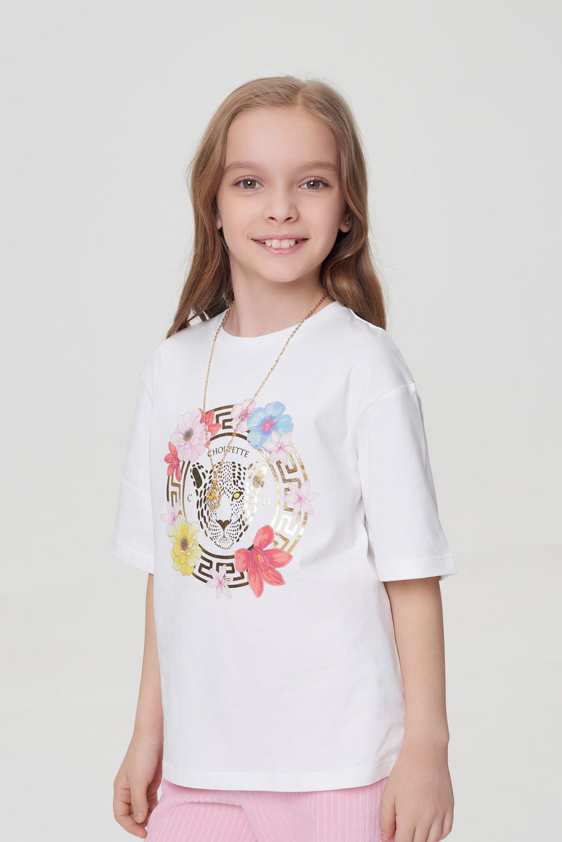 Printed t-Shirt with decoration