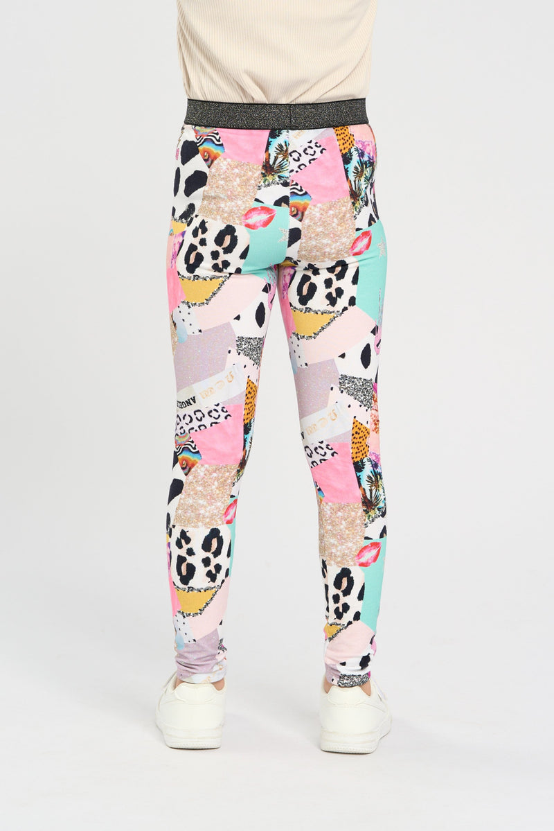 Branded print leggings