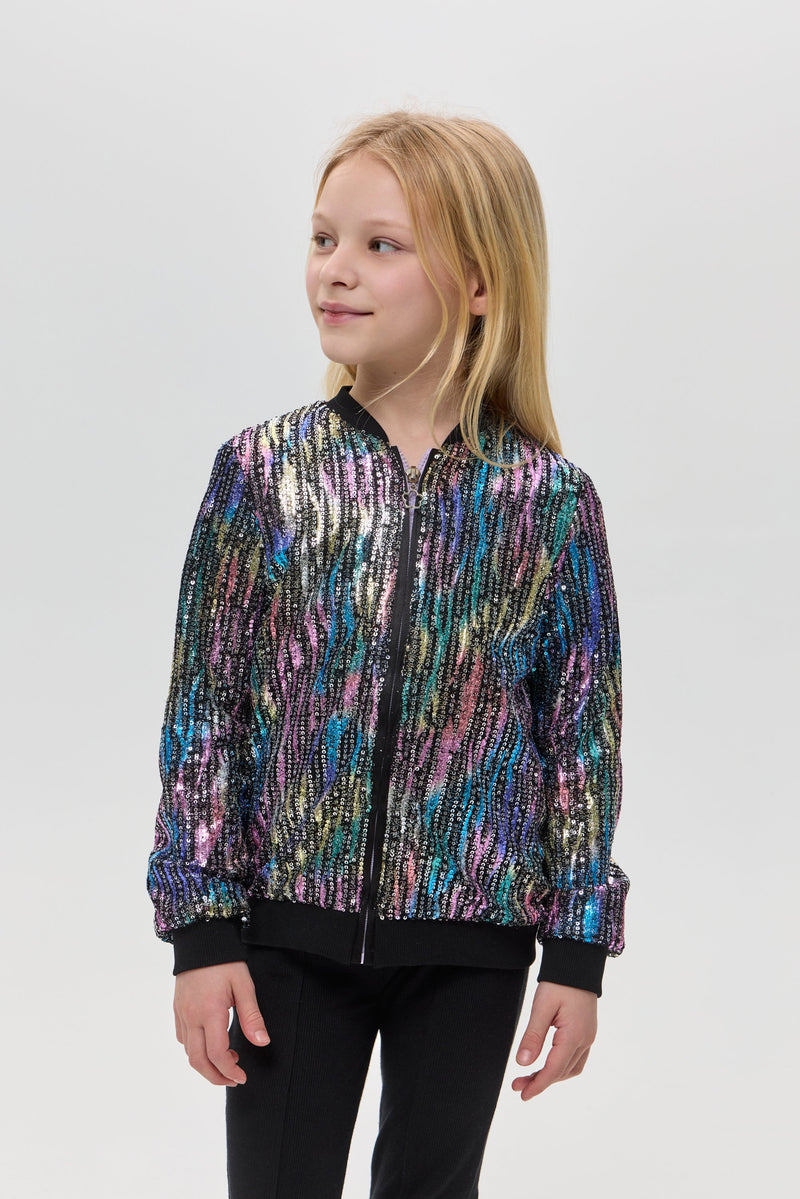 Sequins Bomber Jacket