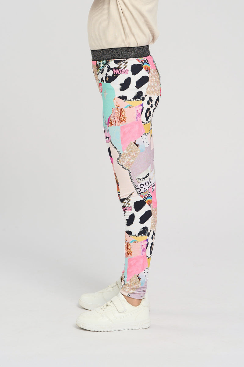 Branded print leggings