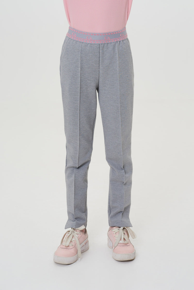 Elastic Waistband Jersey Trousers