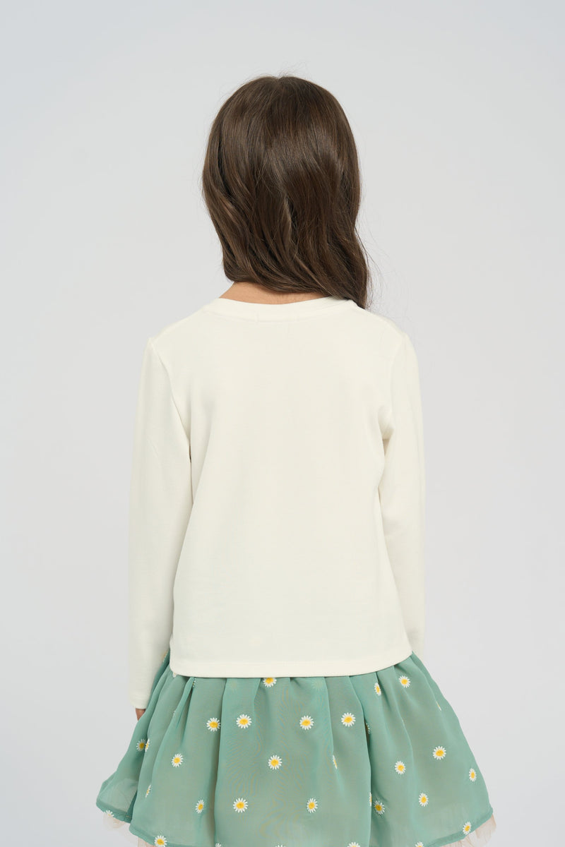 Smart Bunny LS Tee, milky