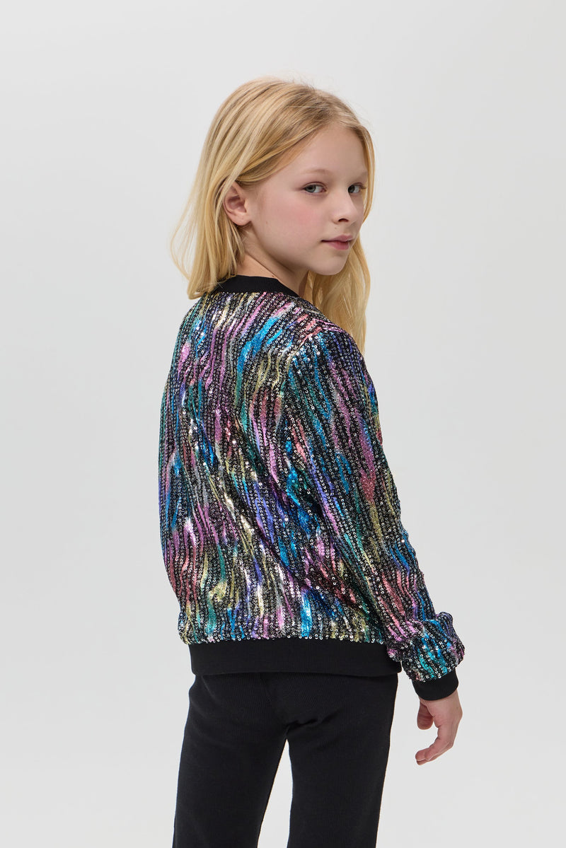 Sequins Bomber Jacket