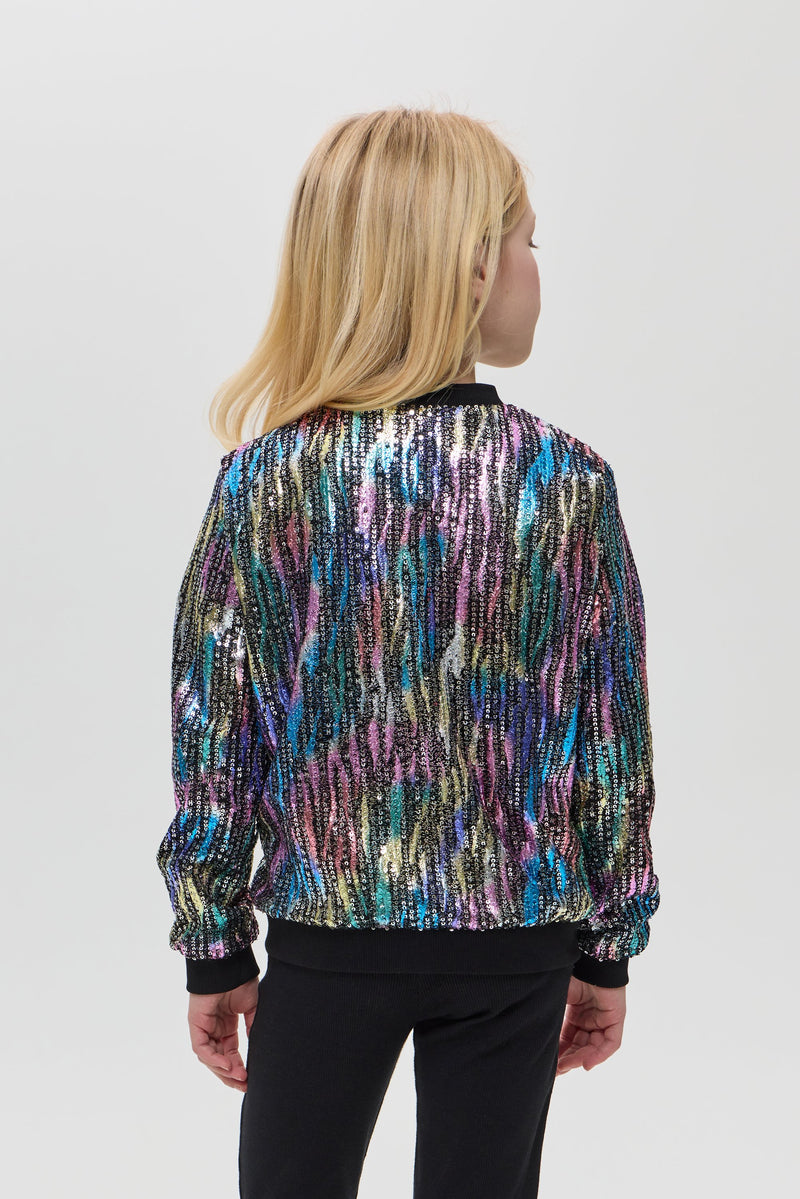 Sequins Bomber Jacket