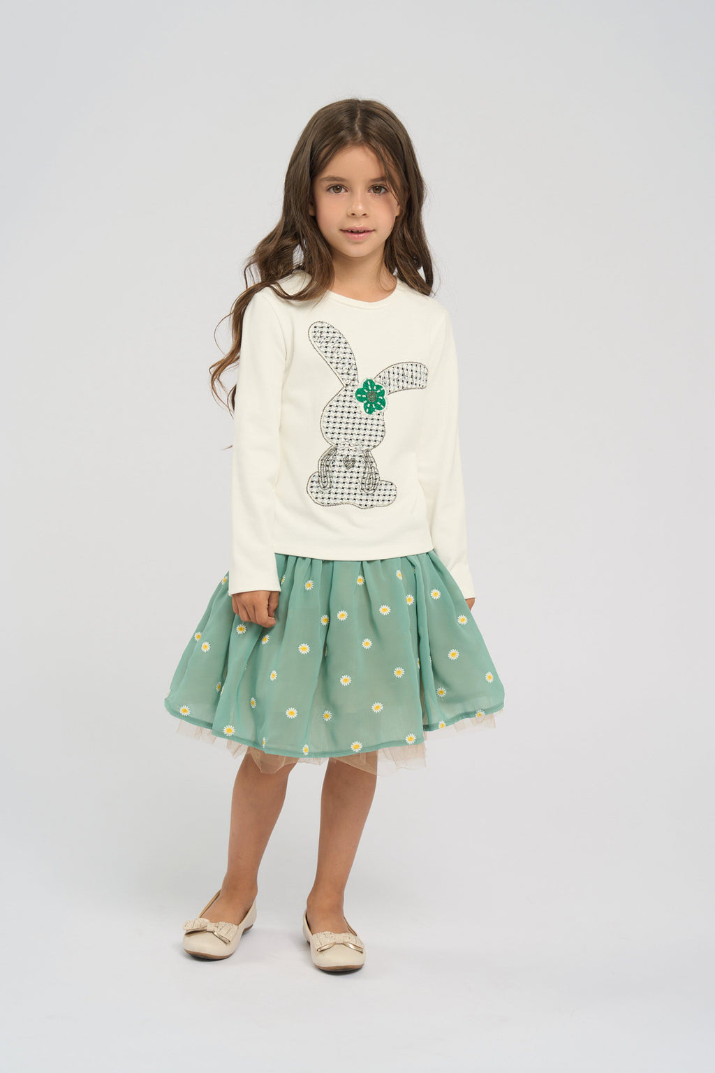 Smart Bunny LS Tee, milky