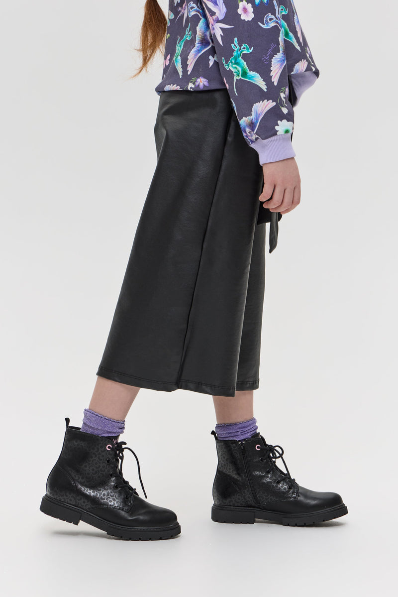 Leather Immitation Culottes