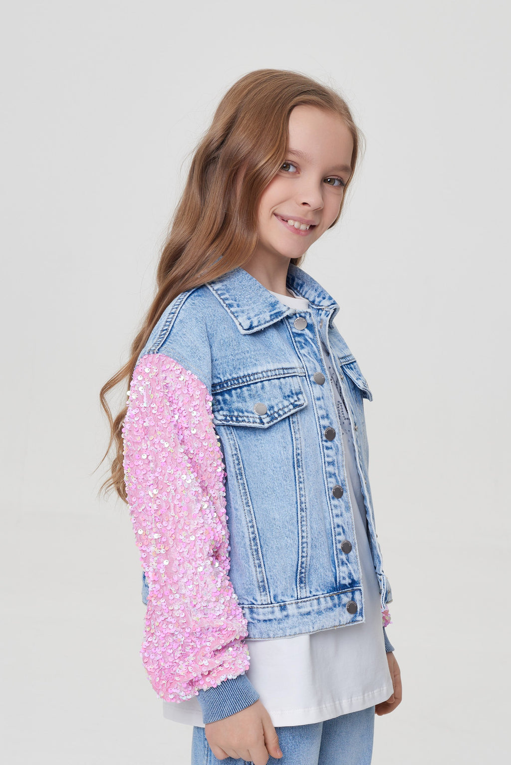 Soft Sequins Denim Jacket