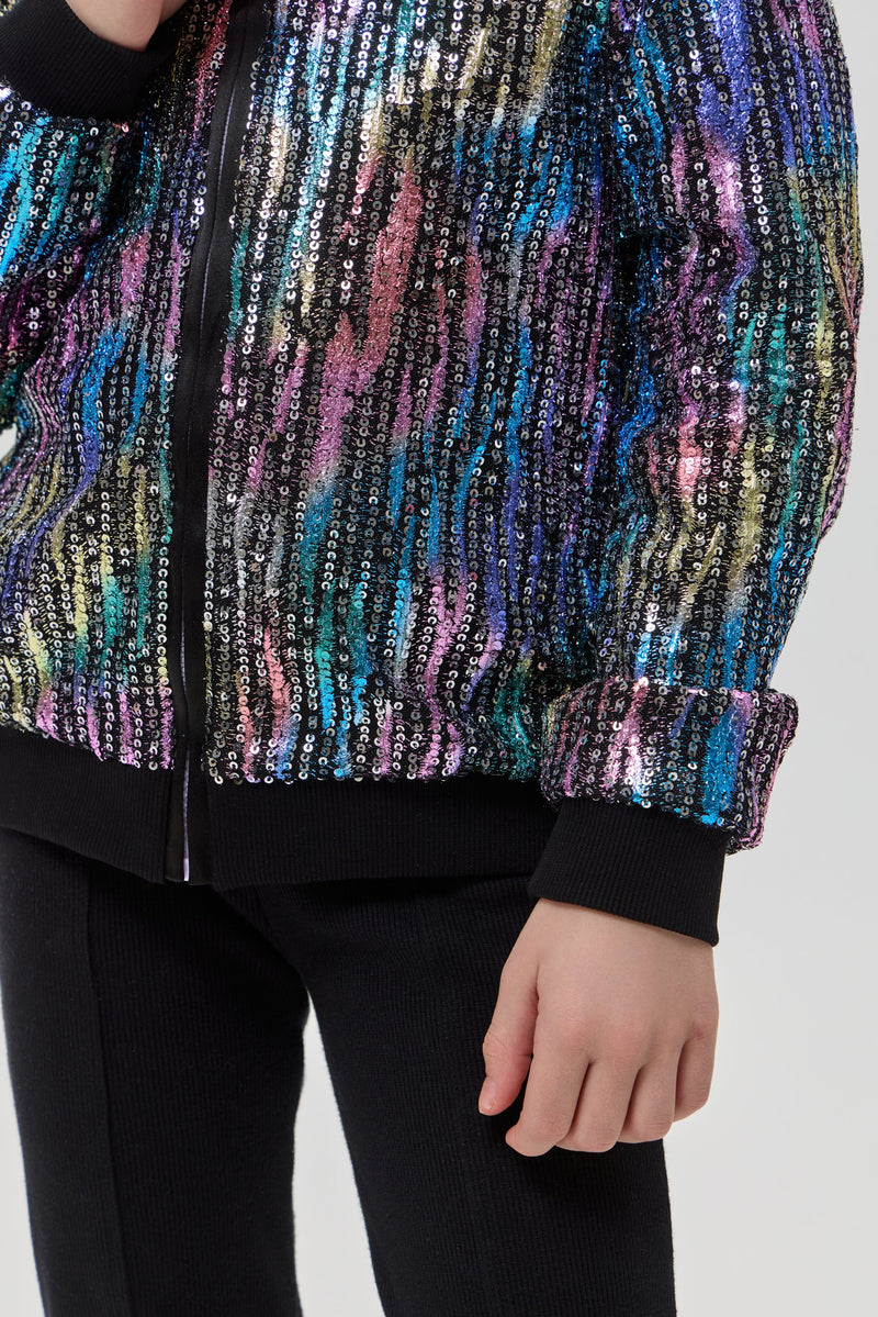 Sequins Bomber Jacket