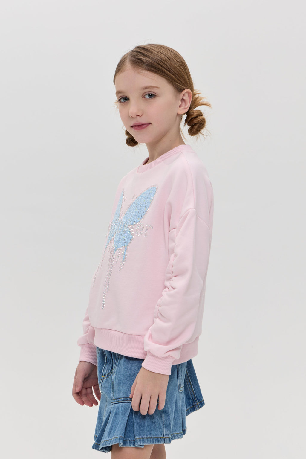 Butterfly Applique Tracksuit, pink