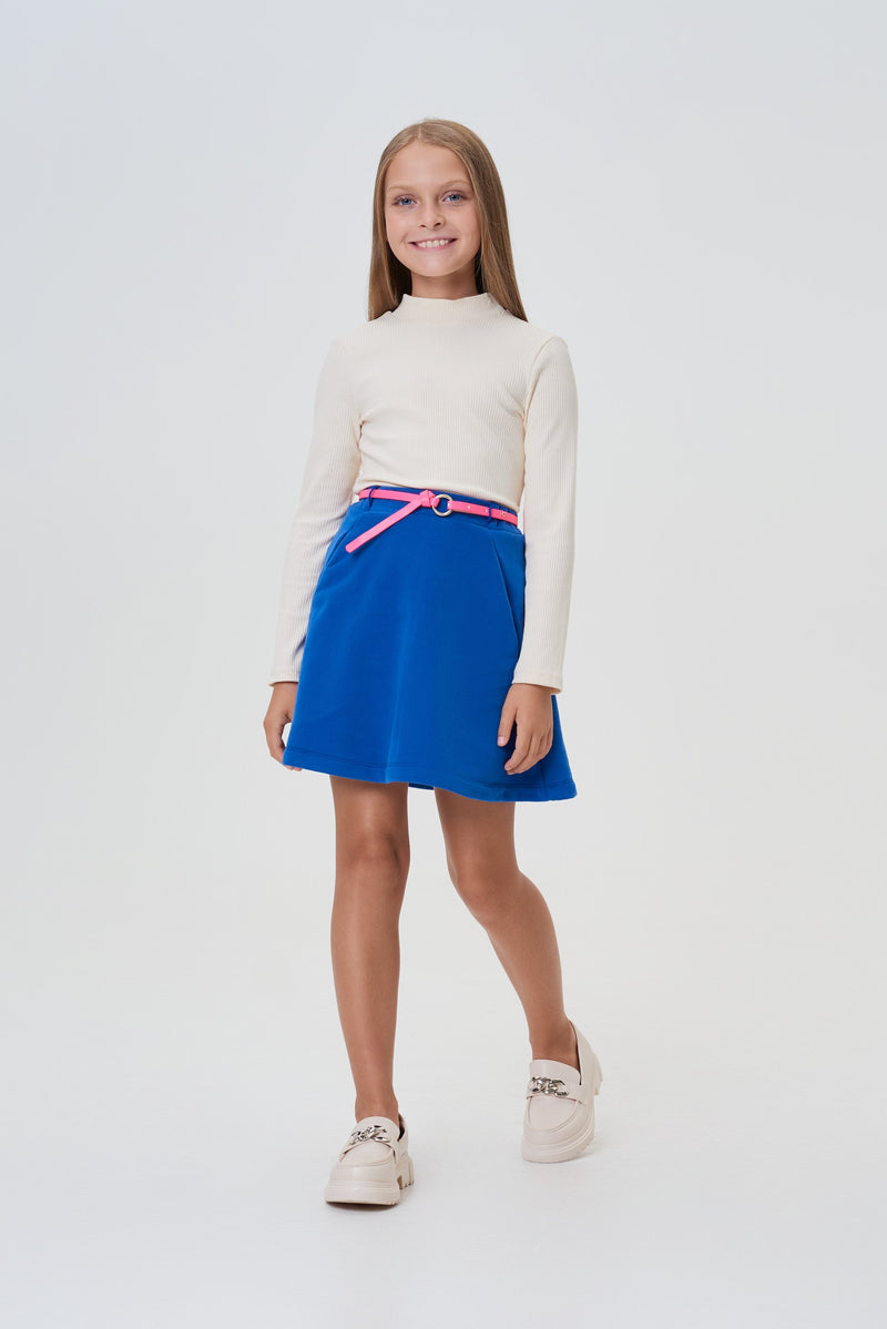 Belt Knitted Skirt