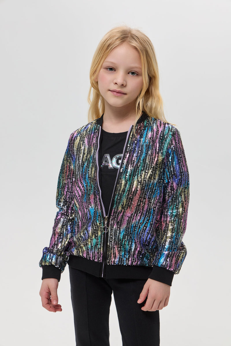 Sequins Bomber Jacket