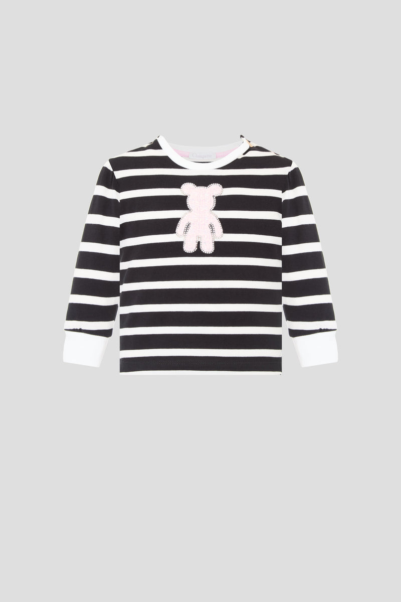 Elegant Striped LS Tee