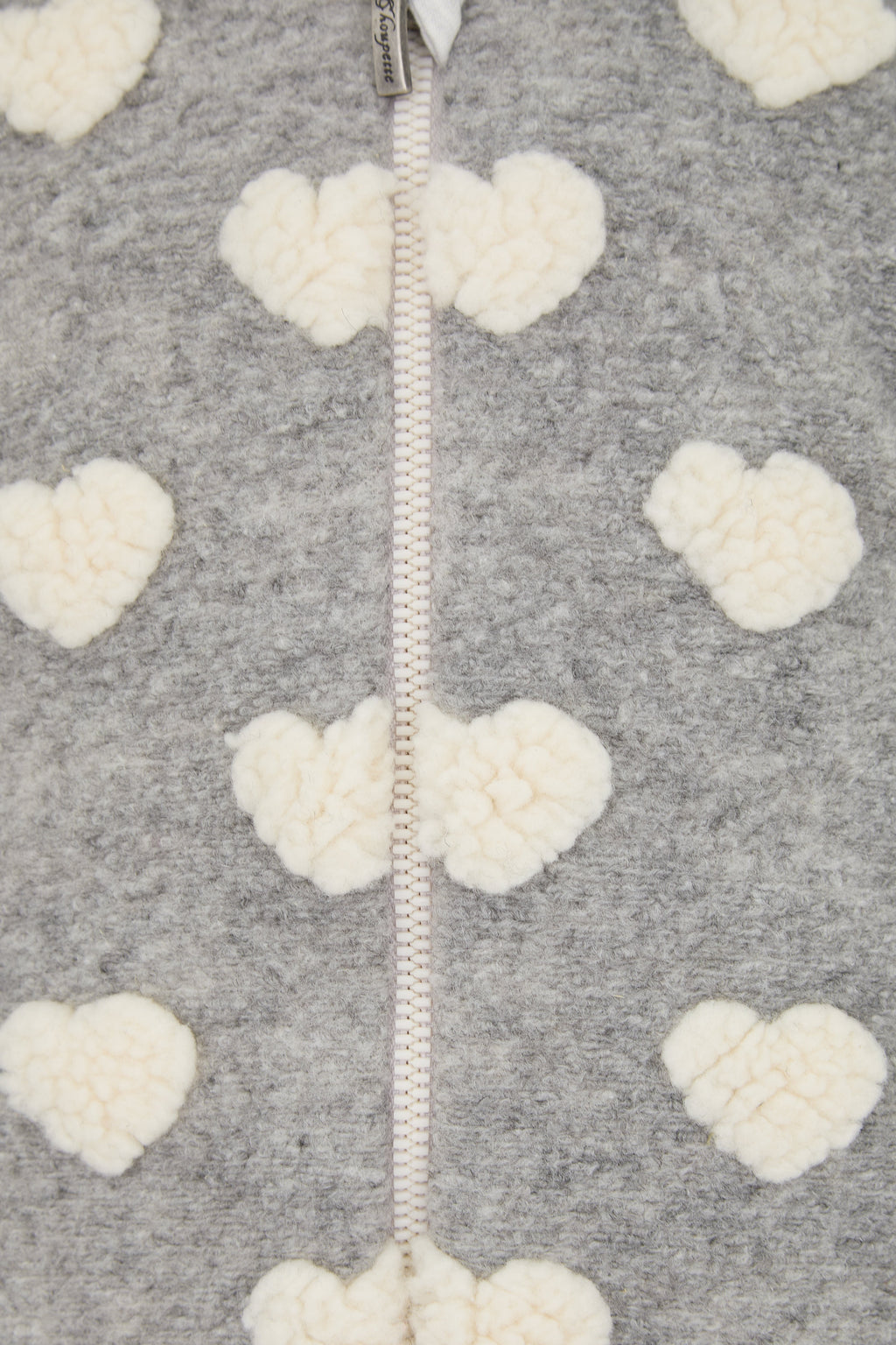 Heart Knitted Warmed Overall, grey