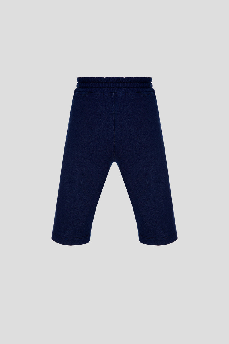 Elastic Band Denim Pants