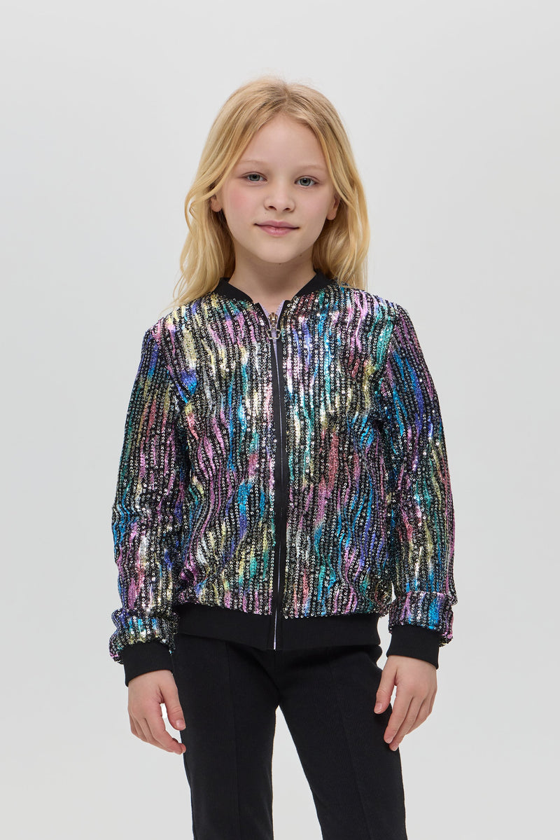 Sequins Bomber Jacket