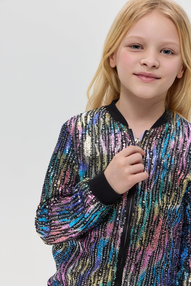 Sequins Bomber Jacket