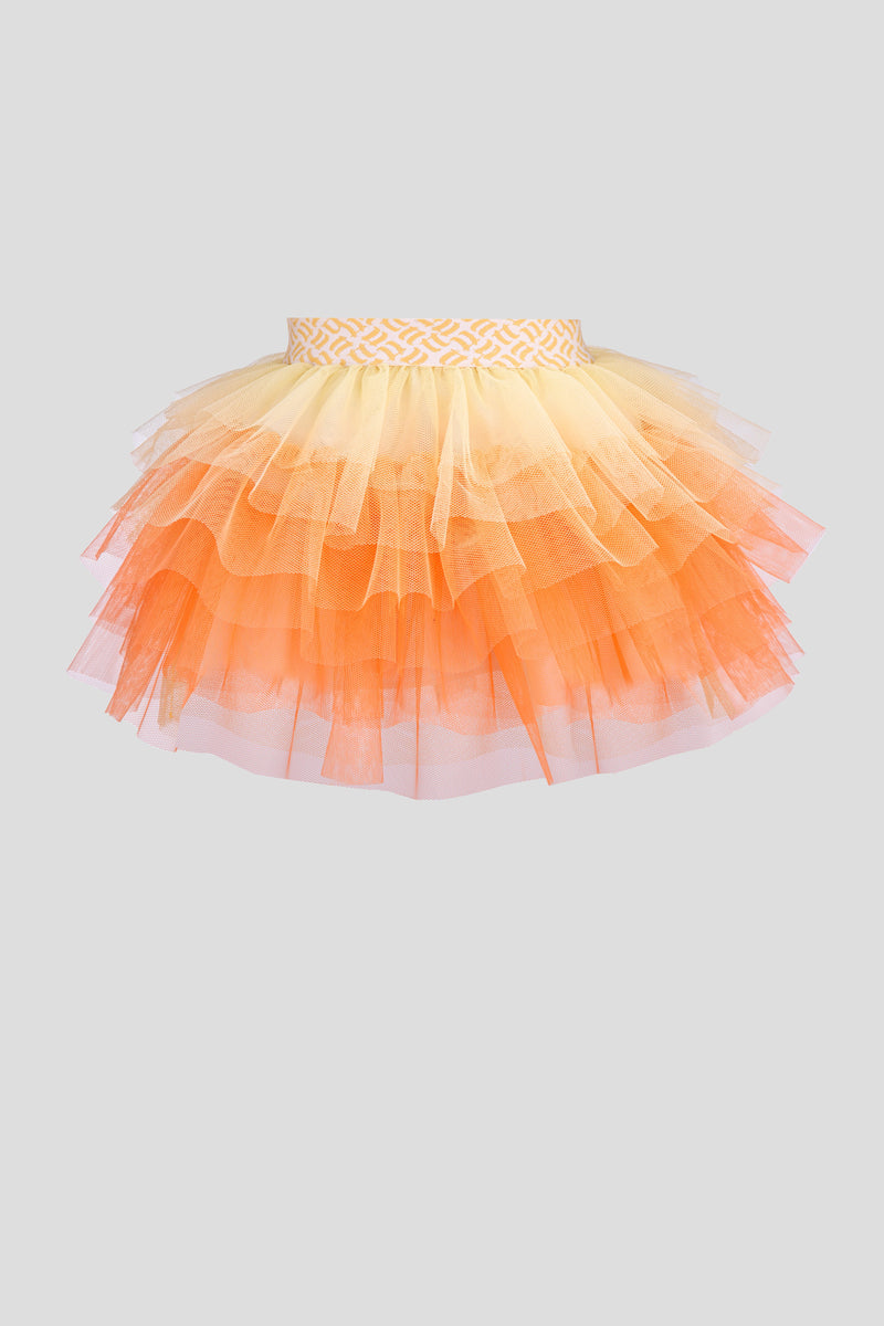 Flounces Mesh Skirt