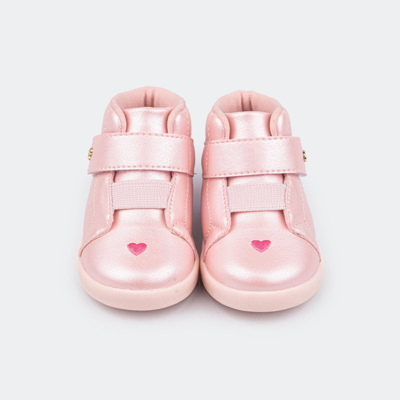 Pink walking boots