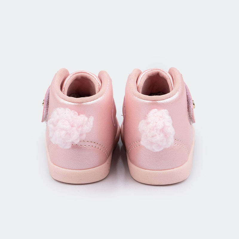 Pink walking boots