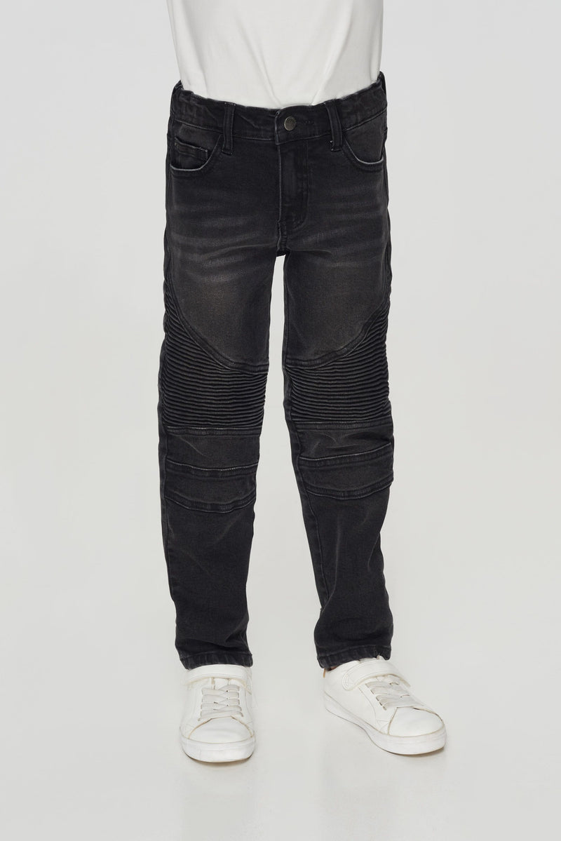 Black denim pants