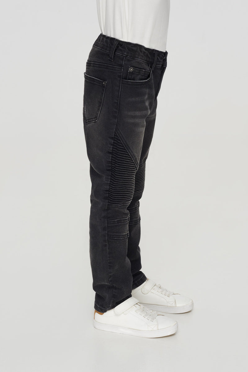 Black denim pants