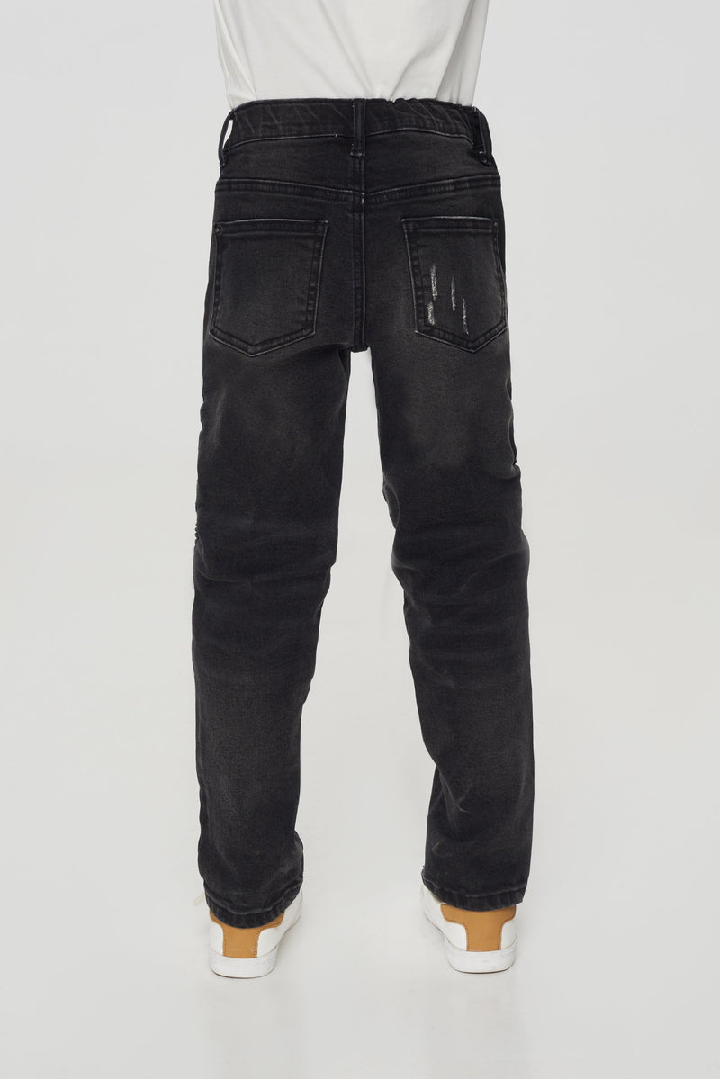 Black denim pants