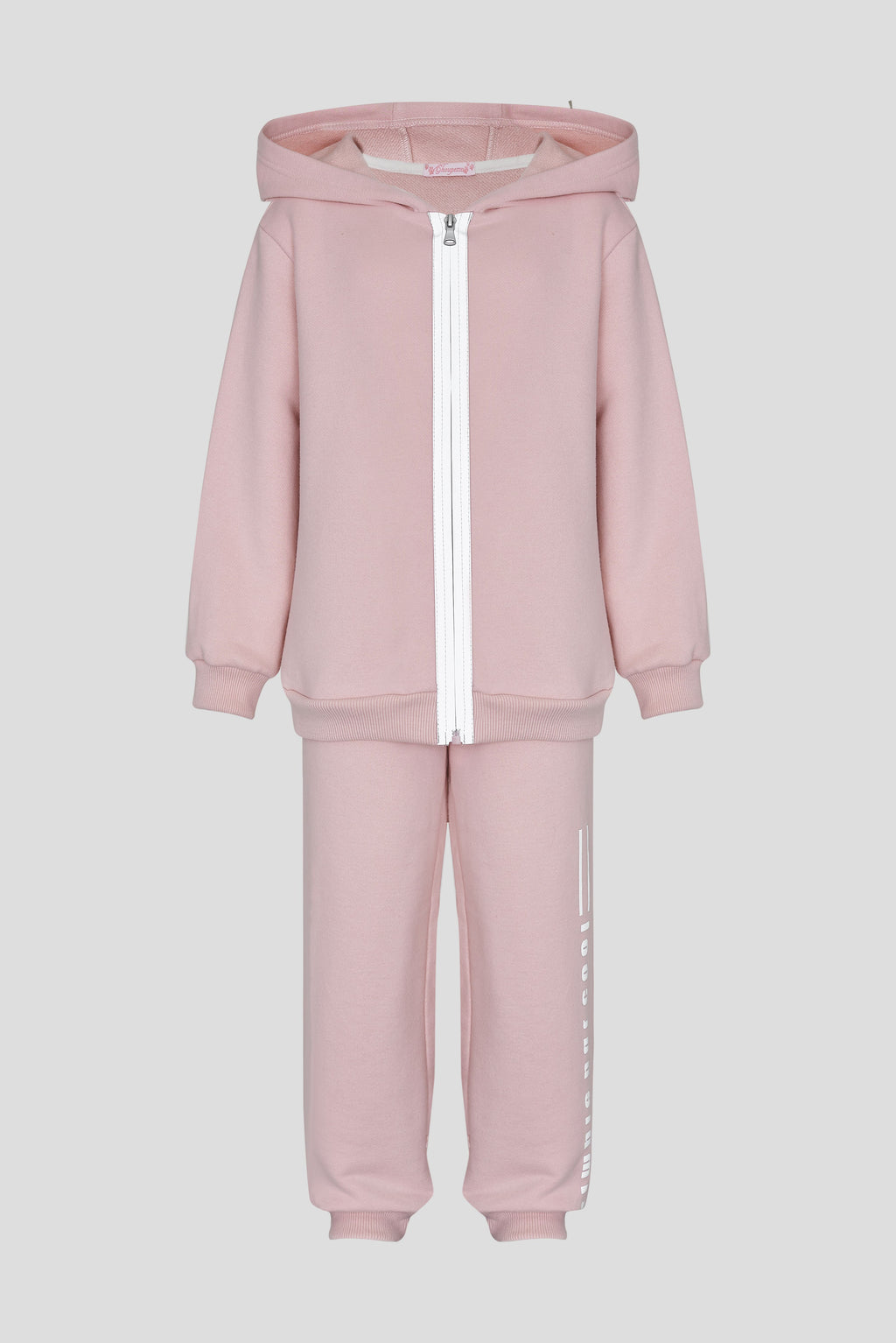 Pink relaxed fit tracksuit (sweatjacket and pants)