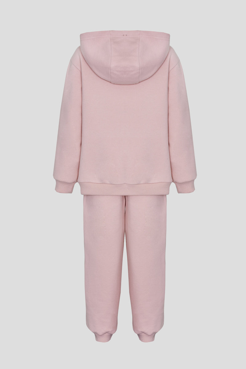 Pink relaxed fit tracksuit (sweatjacket and pants)