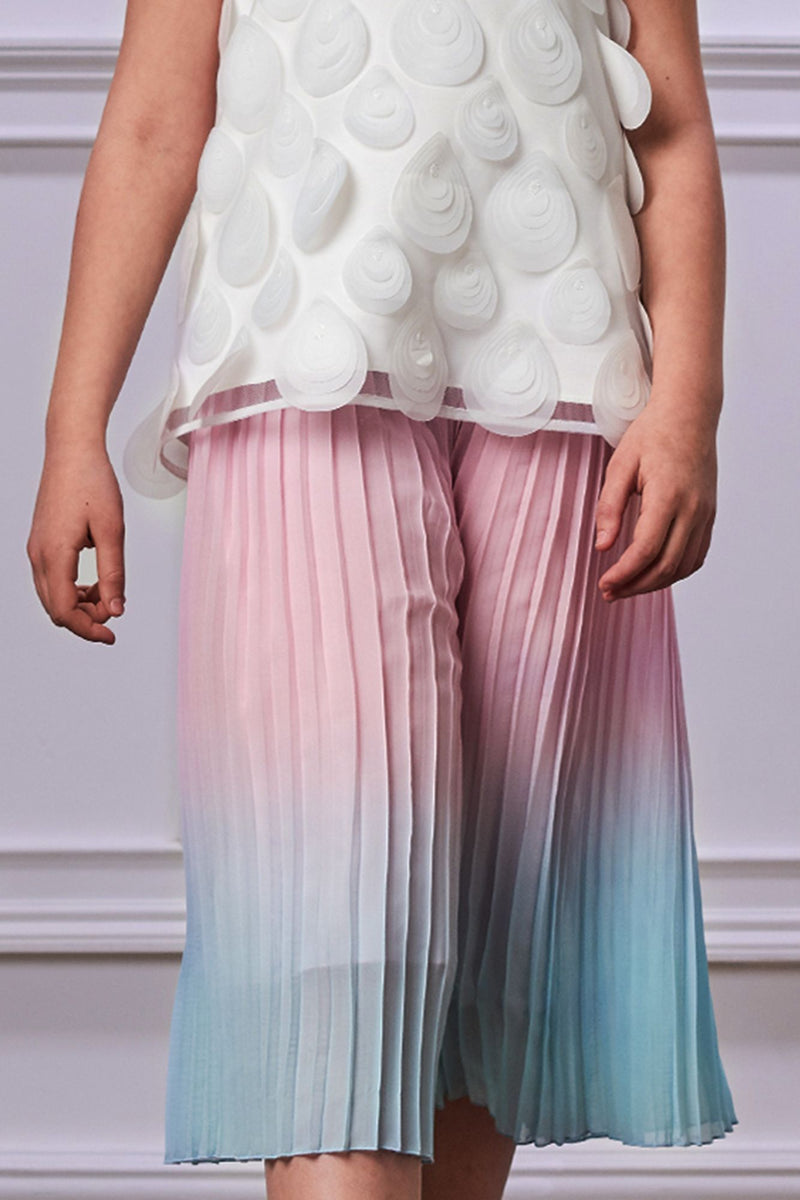 Pleated skirt-pants