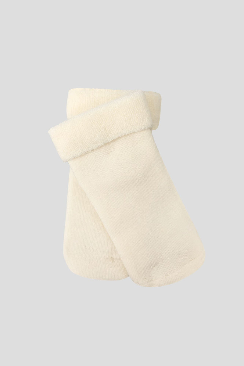 Baby plush socks, beige