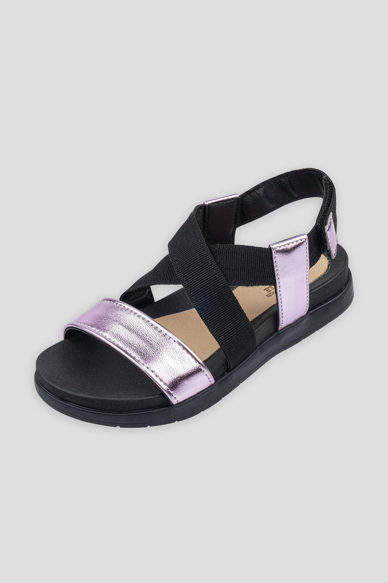 Black and pink sandals