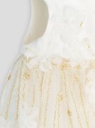 White and golden embroidered dress