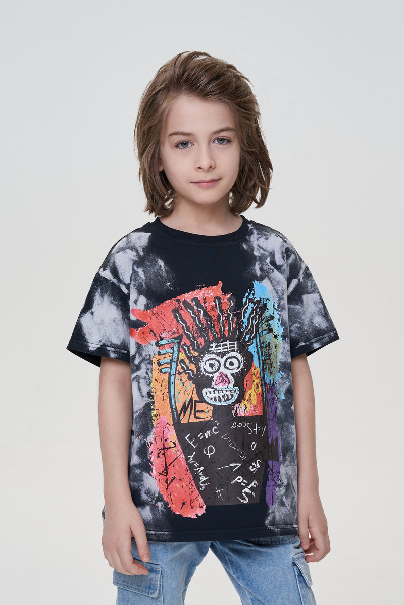 Printed Tie-die T-Shirt