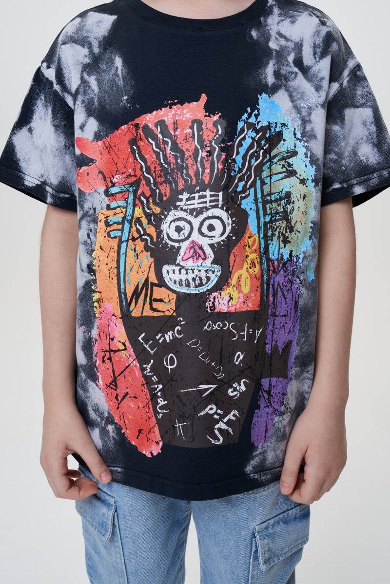 Printed Tie-die T-Shirt