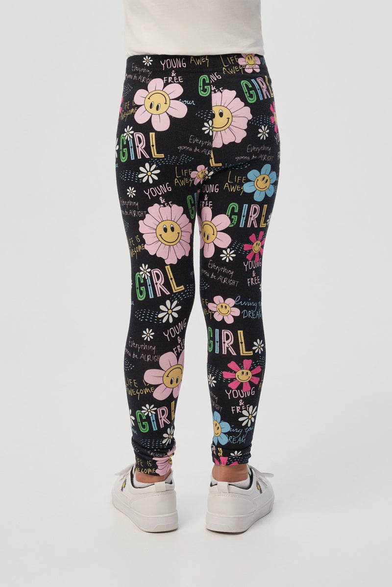 Branded print leggins pants