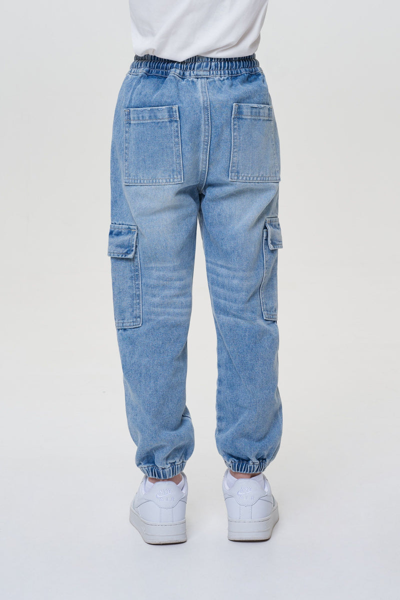 Stone Washed A-la Denim Pants