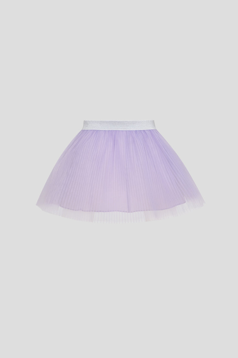 Chiffon pleated skirt, lavender